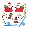 Santa Pull-Back Toy Craft Kit - Makes 12 Image 1