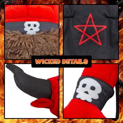 Satan Devil Plush; Stuffed Toy Evil Beelzebub Figure Image 1