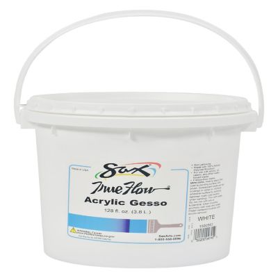 Sax Acrylic Gesso Primer Paint, 1 Gallon, White Image 1