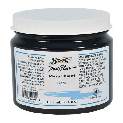 Sax Acrylic Mural Paint, 33.8 Ounces, Black Image 1