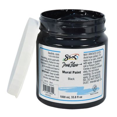 Sax Acrylic Mural Paint, 33.8 Ounces, Black Image 1