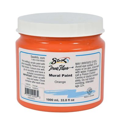 Sax Acrylic Mural Paint, 33.8 Ounces, Orange Image 1