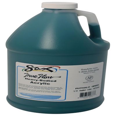 Sax Heavy Body Acrylic Paint, 1/2 Gallon, Phthalo Green Image 1