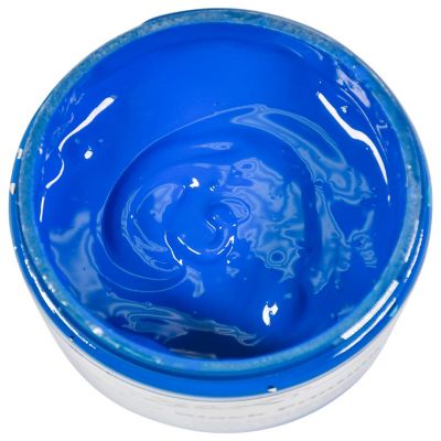 Sax Water Soluble Block Printing Ink, 1 Pint Jar, Primary Blue Image 1