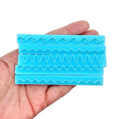 Scallop Zig Zag &amp; Wave Clay Cutters for Decorative Edges, 5 pc Image 2