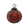 Scalloped Glass Ball Ornament (Set Of 12) 3"D, 4"D Image 2