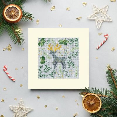 Scandi Deer Kit XMAS62 Bothy Threads Counted Cross Stitch Kit Image 1