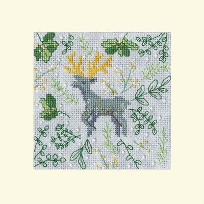 Scandi Deer Kit XMAS62 Bothy Threads Counted Cross Stitch Kit Image 1