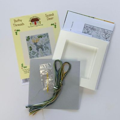 Scandi Deer Kit XMAS62 Bothy Threads Counted Cross Stitch Kit Image 2