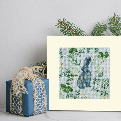 Scandi Hare Kit XMAS61 Bothy Threads Counted Cross Stitch Kit Image 1