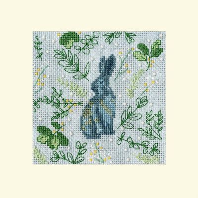 Scandi Hare Kit XMAS61 Bothy Threads Counted Cross Stitch Kit Image 1