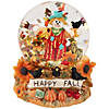 Scarecrow Happy Fall Harvest Snow Globe - 5.5&quot; Image 1
