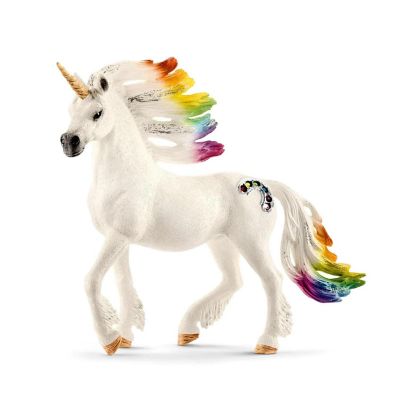 Schleich Rainbow Unicorn Stallion Figure  5.9 x 3.3 x 7.1 Inches Image 2