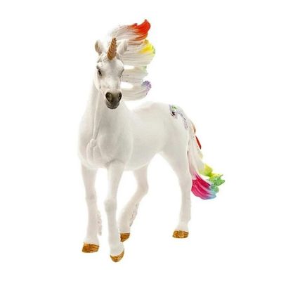 Schleich Rainbow Unicorn Stallion Figure  5.9 x 3.3 x 7.1 Inches Image 3