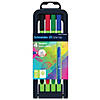 Schneider Line-Up Fineliner Pens with Case, 4 Colors, 4 Per Pack, 3 Packs Image 1
