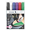 Schneider Paint-It 320 Acrylic Markers, 4 mm Bullet Tip, Wallet, 6 Assorted Ink Colors Image 1