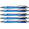 Schneider Rave Retractable Ballpoint Pen, ViscoGlide Ink, 1.4 mm, Blue, Pack of 5 Image 1