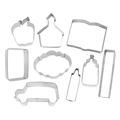 School 9 Piece Cookie Cutter Set Image 1