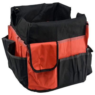 School Smart Caddy Organizer with 43 Pockets, Large, 16 x 14 x 13-1/2 Inches, Black/Red Image 2