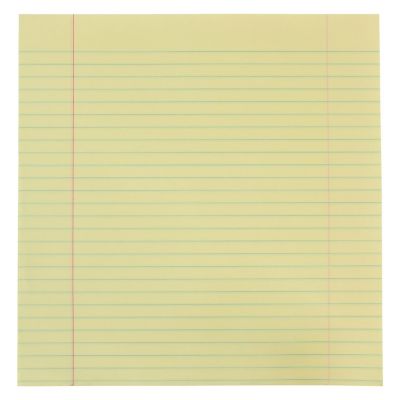 School Smart Composition Paper, 8-1/2 x 11 Inches, Yellow, 500 Sheets Image 1