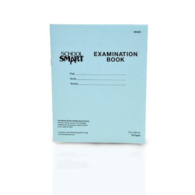 School Smart Examination Blue Books, 7 x 8-1/2 Inches, 32 Pages, Pack of 50 Image 1