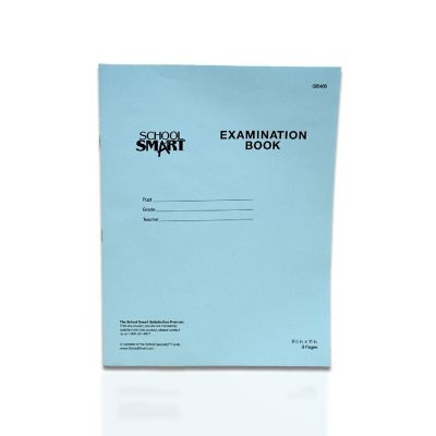 School Smart Examination Blue Books, 8-1/2 x 11 Inches, 8 Pages, Pack of 100 Image 1