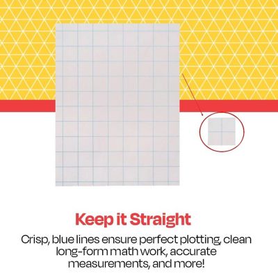 School Smart Graph Paper, 1 Inch Rule, 9 x 12 Inches, White, 500 Sheets Image 3