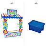 School Store &amp; Storage Tabletop Hut with Frame Kit - 12 Pc. Image 1