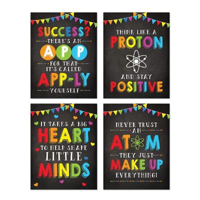 Science Humor Posters 8.5x11in 4-Pack Image 1