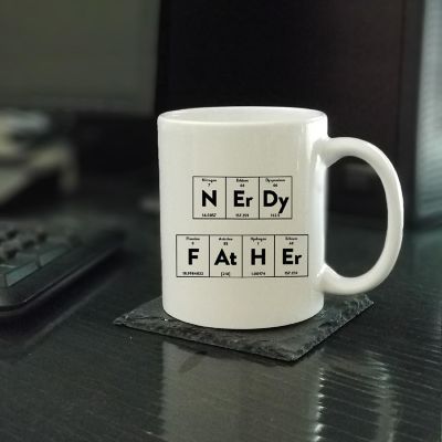 Science Periodic Table Dad Ceramic Mug Image 1