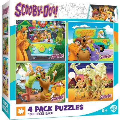 Scooby-Doo! 4-Pack 100 Piece Jigsaw Puzzles Image 1