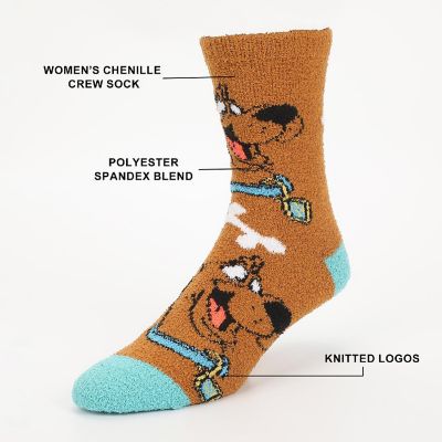 Scooby Doo SD Womens Chenille Crew Socks Image 1