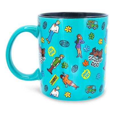 Scooby-Doo Sticker Pattern Ceramic Mug  Holds 20 Ounces Image 1