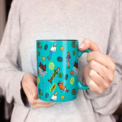 Scooby-Doo Sticker Pattern Ceramic Mug  Holds 20 Ounces Image 2