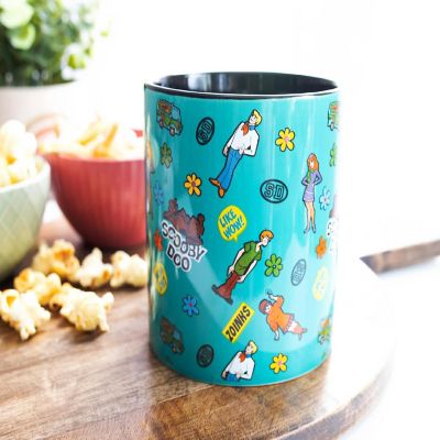 Scooby-Doo Sticker Pattern Ceramic Mug  Holds 20 Ounces Image 3