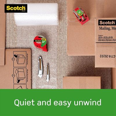 Scotch Tough Grip Clear Packing Tape, 1.88x22.2 Yd, 6 Rolls w Dispensers, Pack of 1 Image 3