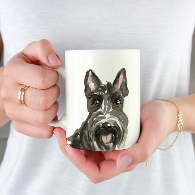 Scottish Terrier Up Close Ceramic Mug Image 1