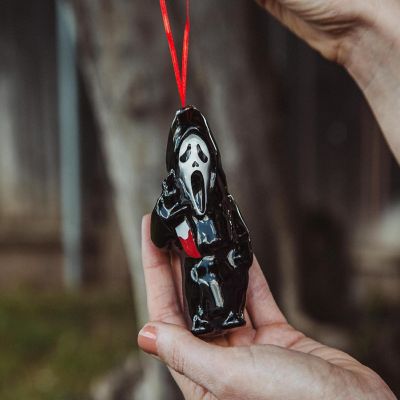Scream Ghostface 4-Inch Shatterproof Decoupage Ornament Image 3