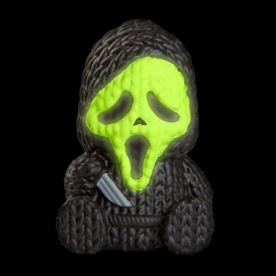 Scream Handmade by Robots 1.75 Inch Micro Vinyl Figure  Ghost Face GITD Image 1