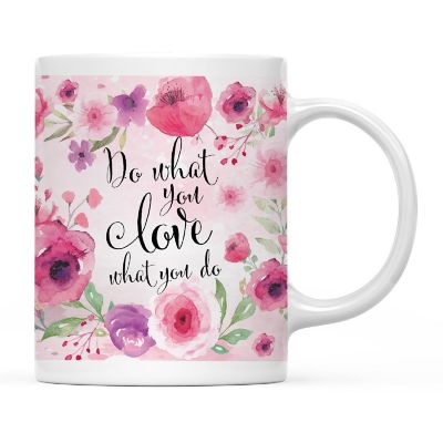 Script Cursive What You Love Ceramic Mug Image 2