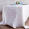 Script Wedding Table Runner - Less Than Perfect Image 1