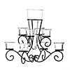 Scrollwork Candle Stand With Vase 14.87X14.87X12.5" Image 1