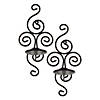 Scrollwork Candle Wall Sconce 13" Tall Image 1