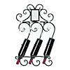 Scrollwork Wall Wine Rack 17.5X4X28.5" Image 2