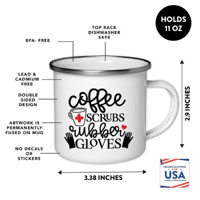 Scrubs Gloves Nurse 11oz Campfire Mug Image 1