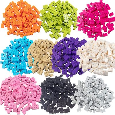 SCS Direct Building Block Bricks- Set of 1000 Pc Bulk Set-10 with 54 Roof Pcs- Compatible with All Major Brands- Great for Activity Tables & School Projects Image 2