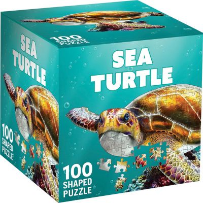 Sea Turtle 100 Piece Shaped Jigsaw Puzzle Image 1