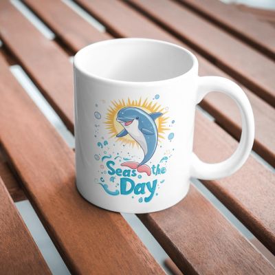 Seas the Day Mug by Dancing Littles Jungle Image 2