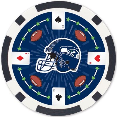 Seattle Seahawks 100 Piece Poker Chips Image 3