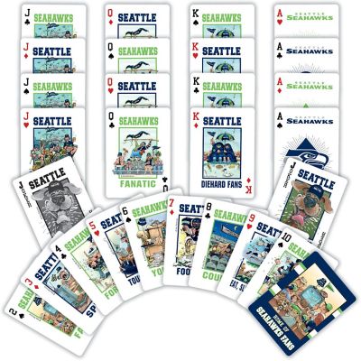 Seattle Seahawks Fan Deck Playing Cards - 54 Card Deck Image 2
